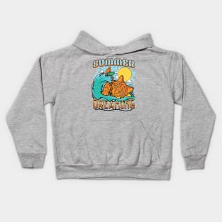 Summer Dreaming Cat Kids Hoodie